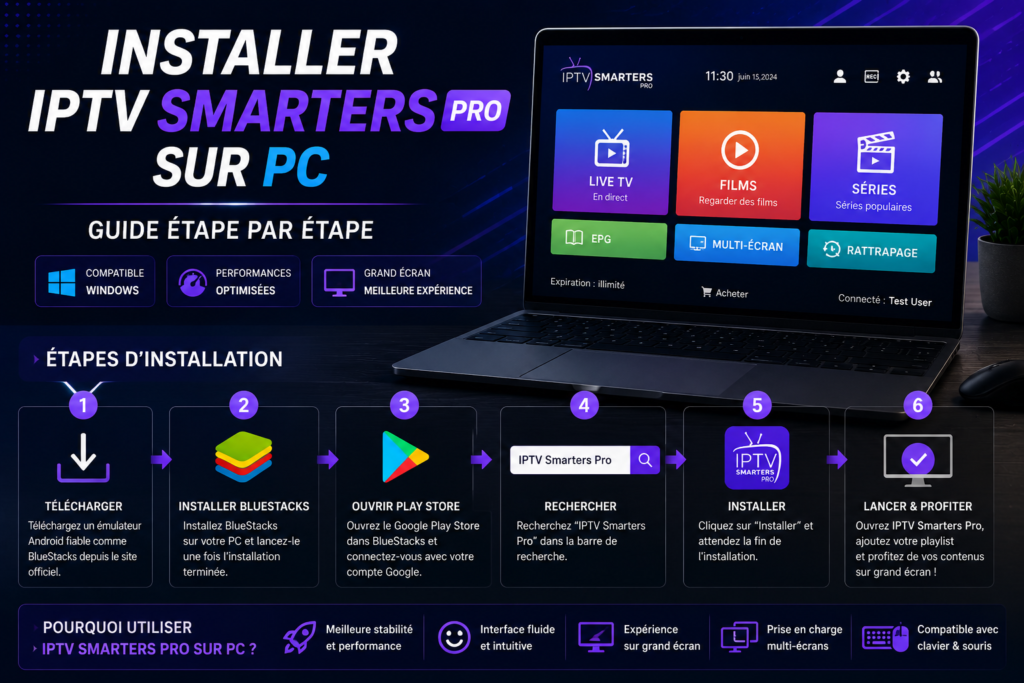 Installer IPTV Smarters Pro sur PC