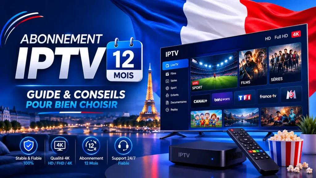 Abonnement IPTV 12 Mois