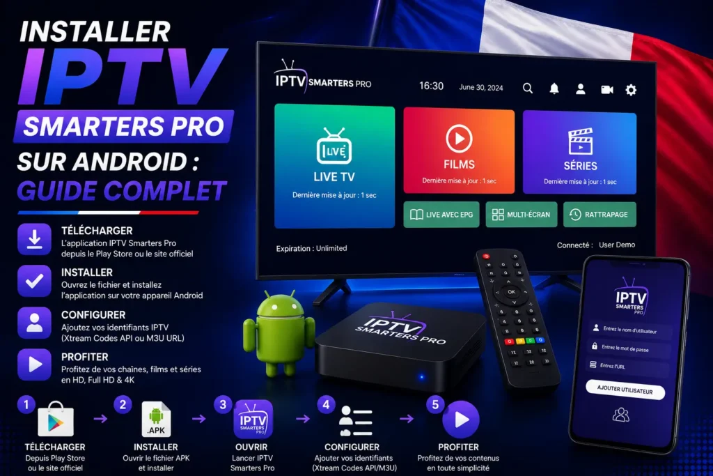 Installer IPTV Smarters Pro Android