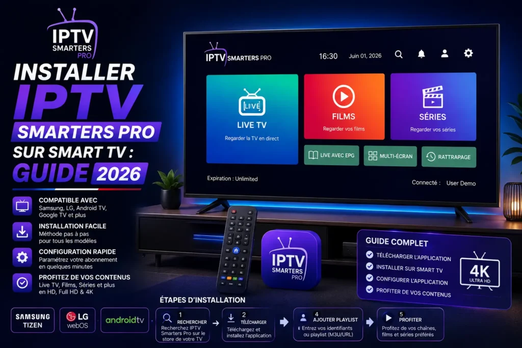 Installer IPTV Smarters Pro sur Smart TV
